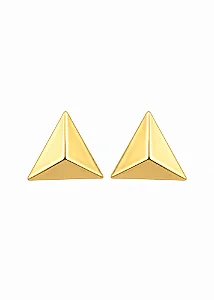 Brinco Triângulo Dourado