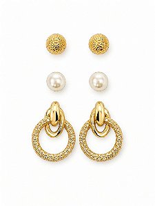 TRIO DE BRINCO DESIGN LISA