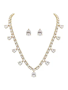 CONJUNTO RIVIERA E BRINCO GOLD