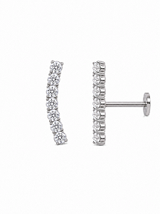PIERCING DE TITANIO 7 PEDRAS