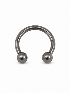 PIERCING TITANIO MEIA ARGOLA ESFERA LISA MEDIO