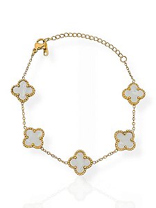 Pulseira trevo gold