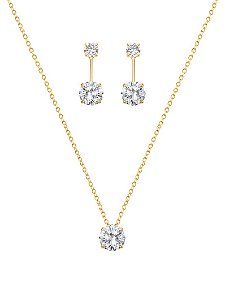 Conjunto pontos de luz gold
