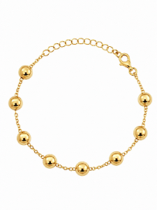 PULSEIRA ESFERAS LISAS GOLD