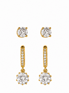 DUPLA DE BRINCO CRISTAL
