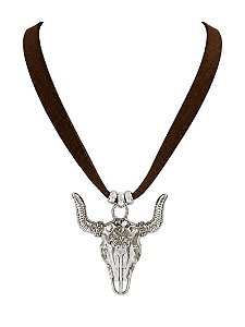 Choker Courinho Design Cowgirl - Marrom