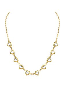 CHOKER CORAÇÕES CRISTAL