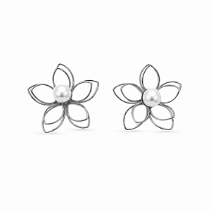 BRINCO FLOR COM PEROLA