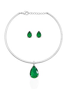 CONJUNTO ARO GOTA VERDE