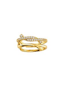 PIERCING FAKE FIOS CRUZADOS GOLD
