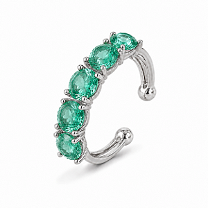 Piercing Design Cristais - VERDE CLARO