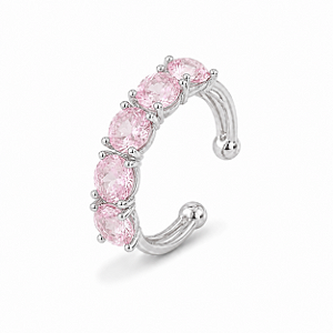 Piercing Design Cristais - ROSA CLARO