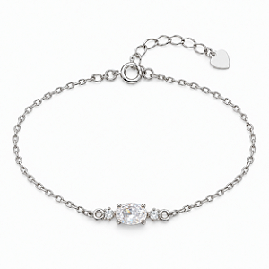 Pulseira ponto de luz prata 925