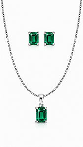 CONJUNTO PRATA 925 QUADRADO