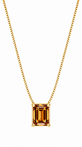 COLAR PEDRA MARROM GOLD