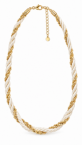 Choker Baiano e Tecido Gold