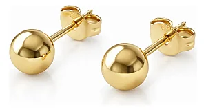 BRINCO BOLINHA 4MM GOLD