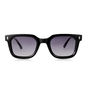Óculos de Sol Masculino Quadrado Ares Preto com Lente Degradê Preto