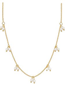 Choker Mini Perolas Gold