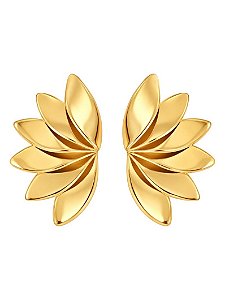 Brinco Design Meia Petalas GOLD