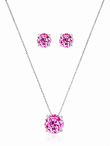 CONJUNTO PONTO DE LUZ ROSA BEBE