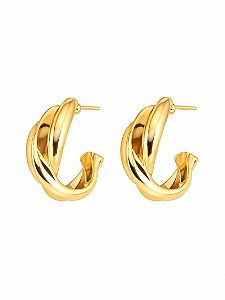 ARGOLA FIOS TORCIDOS GOLD