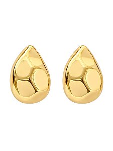 Brinco Gota Martelado GOLD