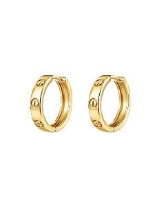 Brinco Argolinha Grandes Marcas gold