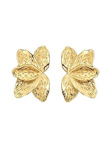 BRINCO PETALAS DE FLOR GOLD