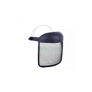 Protetor facial telado preto com ajuste simples