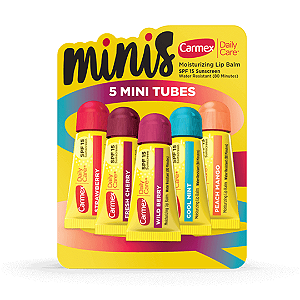 Kit Carmex 5 Mini Bisnaga