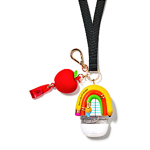Suporte para Higienizador Bath and Body Works "PocketBac Holder" Teacher Vibes Lanyard