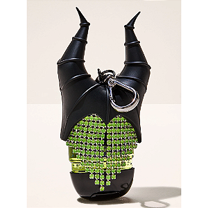 Suporte para Higienizador Bath and Body Works "PocketBac Holder" Maleficent Bling Glow-in-the-Dark