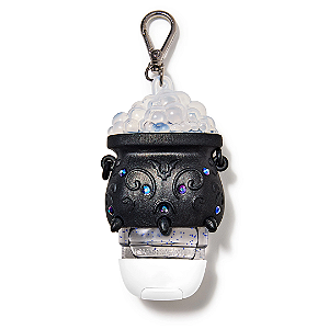 Suporte para Higienizador Bath and Body Works " PocketBac Holder " Light-up Color-changing Spooky Cauldron