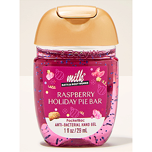 Higienizador de Mãos Bath and Body Works Raspberry Holiday Pie Bar