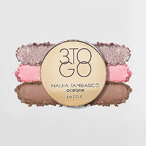 Trio de Sombras Nádia Tambasco By Océane 3 To Go Palette | Cor: Dazzle