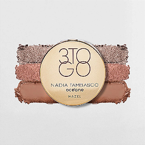 Trio de Sombras Nádia Tambasco By Océane 3 To Go Palette | Cor: Hazel