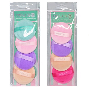 Kit C/4 Esponjas Para Pó Meilys  | Sortido