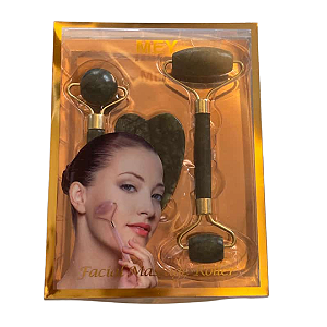 Kit Massagem Facial Mey Pedra Jade | 3und