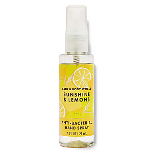 Higienizador de Mãos em Spray Bath and Body Works Sunshine & Lemons