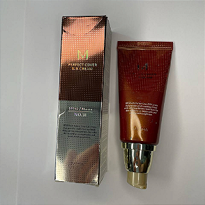 BB Cream Missha M Perfect Cover B.B Cream | Cor: 31 - Golden Beige (Embalagem levemente avariada, e sem a tampa)