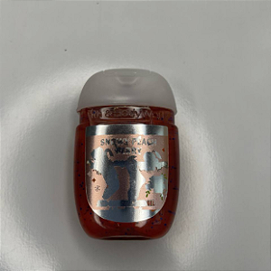 Higienizador de Mãos Bath and Body Works Snowy Peach Berry (Rótulo danificado)