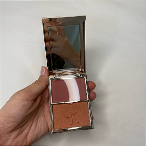 Duo Blush Patrick Ta Major Headlines Double-Take Crème & Powder Blush Duo | Cor: She's Flushed (Sem caixa, embalagem arranhada))