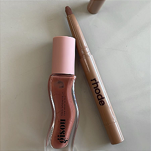 Kit Lip Oil Gisou Sticky Toffee + Lápis de Boca Rhode Twist