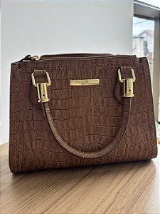 Bolsa Oli Emma Conhaque Croco
