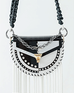 Bolsa Olivia Banjo - Preta & Branca