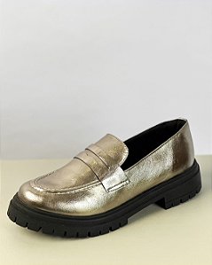 MOCASSIM METALIZADO TRATORADO - ANNA
