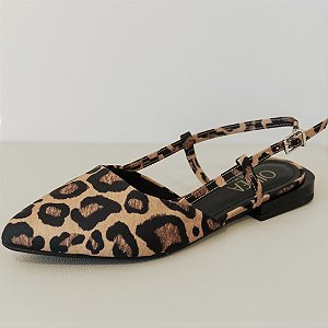 SAPATILHA SLINGBACK ONÇA BICO FINO - LUANA