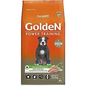 Golden Power Training Adulto Frango e Arroz 15kg