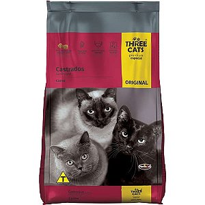 Three Cats Original Sabor Carne para Gatos Adultos Castrados